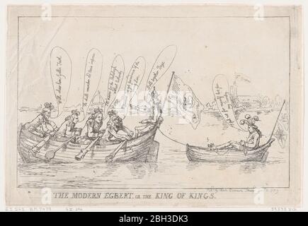 Der moderne Egbert, oder der König der Könige, 8. Januar 1789. Stockfoto