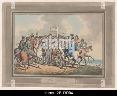 Wetten [The Betting Post], 1. Januar 1799. Stockfoto