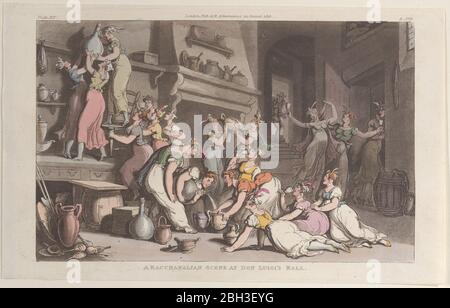 Eine bacchanalische Szene bei Don Luigi's Ball, aus "Neapel und die Campagna Felice: In einer Serie von Briefen an einen Freund in England im Jahr 1802", 1. Juni 1815. Stockfoto