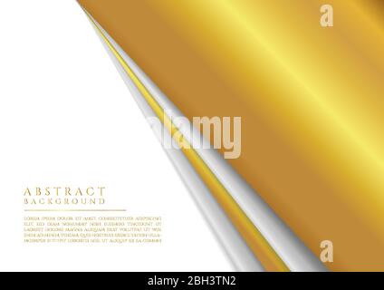 Metallic Silber und Gold Farbe Hintergrund Luxus-Konzept-Design. vektor-Illustration. Stock Vektor