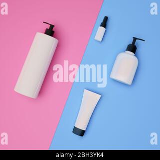 3d-Rendering-Vorlage für Hauthaarpflegeprodukte. Stockfoto