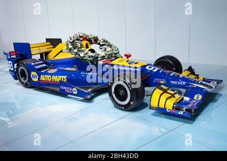 Alexander Rossis Siegerauto, 2016 Indianapolis 500, auf der North American International Auto Show (NAIAS) 2017 zu sehen. Stockfoto