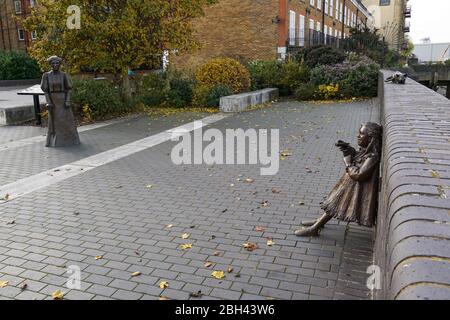 DR Salters Daydream-Skulpturen von Diane Gorvin in Bermondsey, London England Großbritannien Stockfoto