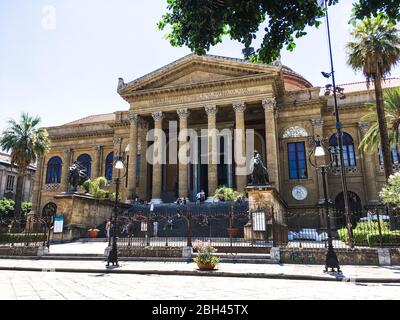 Schöne Landschaft der Stadt in Sizilien, Catania in Italien Stockfoto