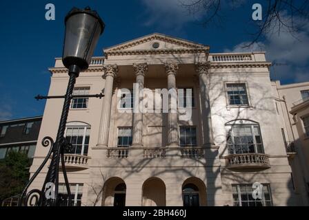 James Burton Neoklassische Regency Architektur Stuck Klassische traditionelle Park Square East, London NW1 von John Nash Stockfoto