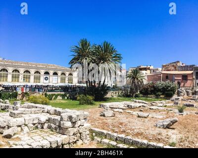Schöne touristische Foto der Stadt Messina in Sizilien, Italien Stockfoto
