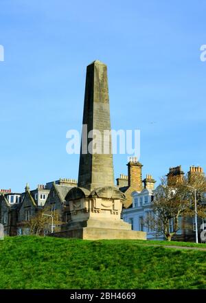 Martyrs Monument in St Andrews zum Gedenken an die Märtyrer der protestantischen schottischen Reformation. Stockfoto