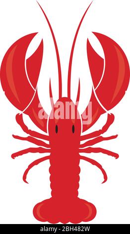 Crawfish / Garnelen / Garnelen / Hummer Meeresfrüchte für Logo Design Inspiration Stock Vektor