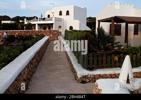 Binibèquer, Binibeca. Fischerdorf und Strand. Menorca, Spanien Stockfoto