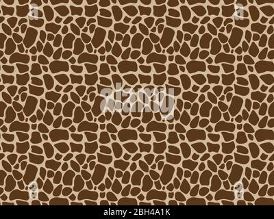 Nahtlose abstrakte Vektor-Hintergrund-Design auf Tier-und Natur-Stil drucken von exotischen wilden afrikanischen Giraffe Haut Muster basiert Stock Vektor