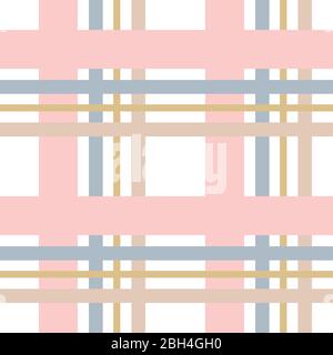 Vektor-Streifen nahtloses Muster. Horizontale und vertikale Streifen. Monochromer Hintergrund. Geschenkpapier. Print für Innenarchitektur und Stoff. Stock Vektor