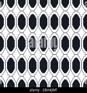 Abstraktes geometrisches Vektor-nahtloses Muster. Farbenfroher Hintergrund. Geschenkpapier. Print für Innenarchitektur und Stoff. Hintergrund für Kinder. Hintergrund in vi Stock Vektor