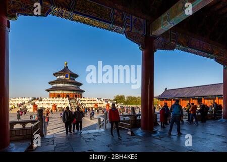 Die Gebetshalle für gute Ernten im Himmelstempel, Peking, Volksrepublik China, Asien Stockfoto