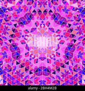 Abstrakte polygonale bunte kreisförmige gekachelte Muster Hintergrund-Design Stock Vektor