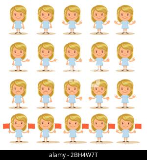 Das süße Mädchen Stock Vektor