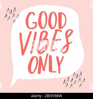 Positives Motivationsposter mit handgeschnettem Zitat Stock Vektor