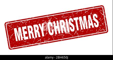 merry christmas Stempel. merry christmas Vintage rotes Label. Zeichen Stock Vektor