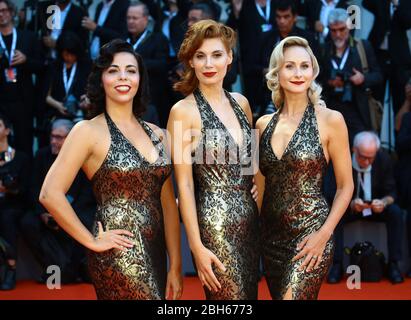 VENEDIG, ITALIEN - AUGUST 31: Ladyvette geht auf dem roten Teppich der Vorführung "A Star is Born" während der 75. Filmfestspiele von Venedig am 31. August 2018 Stockfoto