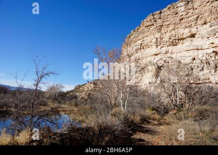 Beaver Creek in der Nähe von Montezuma Castle National Monument in Arizona USA - Tribut an den Verde River Stockfoto