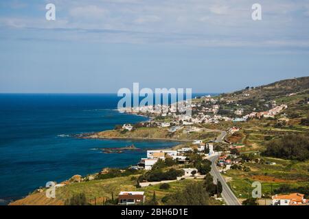 Frühling in Pomos Village, Paphos, Zypern Stockfoto