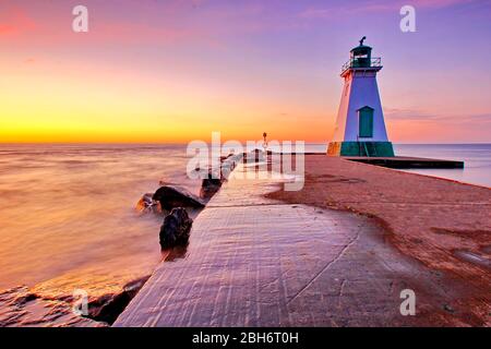 Port Dalhousie Leuchtturm in St. Catharines, Kanada Stockfoto