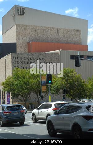 Queensland Conservatorium Gebäude, Brisbane, Queensland, Australien Stockfoto