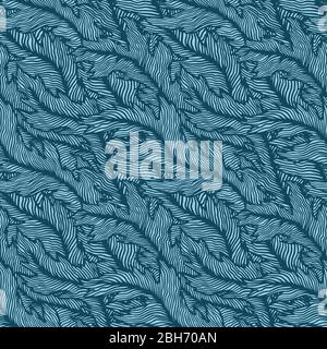 Nahtloser Hintergrund. Vektor-Illustration mit Blumenmuster. Stock Vektor