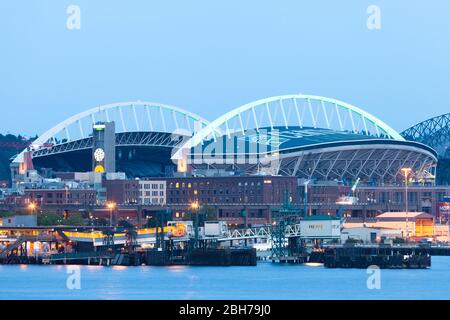 Seattle, Washington State, USA - CenturyLink Field Sports Stadium am Pioneer Square District,. Stockfoto