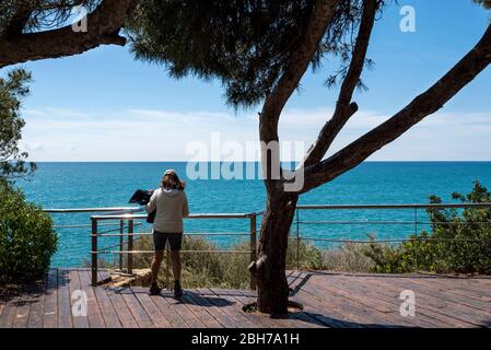 Camí de Ronda, Roda de Berà, Tarragonès, Tarragona, Katalonien Stockfoto