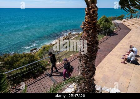 Camí de Ronda, Roda de Berà, Tarragonès, Tarragona, Katalonien Stockfoto