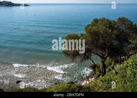 Platja Llarga de Salou, Cap de Salou-El Roquer, Salou, Tarragonès, Tarragona, Katalonien Stockfoto