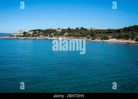 Platja Llarga de Salou, Cap de Salou-El Roquer, Salou, Tarragonès, Tarragona, Katalonien Stockfoto