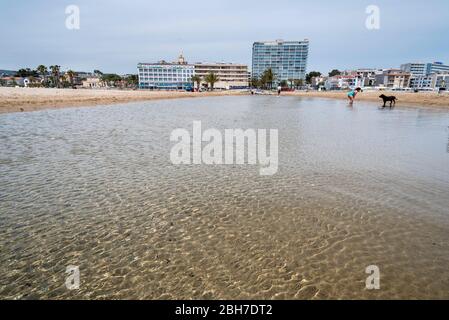 El Riuet de la Platja de la Coma-ruga, El Vendrell, Baix Penedès, Tarragona, Katalonien Stockfoto