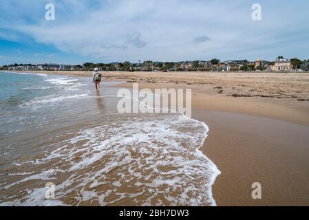 Platja de la Coma-ruga, El Vendrell, Baix Penedès, Tarragona, Katalonien Stockfoto