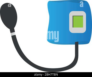 Symbol für isoliertes Sphygmomanometer Stock Vektor