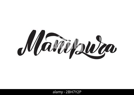 Vektor Kalligraphie Abbildung auf weißem Hintergrund. Stock Vektor