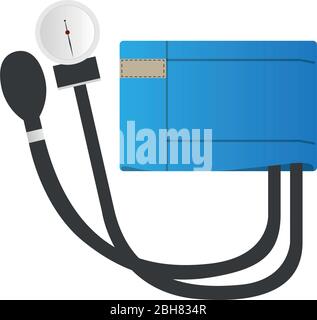 Symbol für isoliertes Sphygmomanometer Stock Vektor
