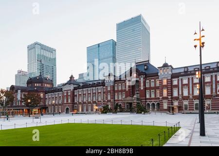 Japan, Honshu, Tokyo, Marunouchi Bezirk, Tokyo Station Stockfoto