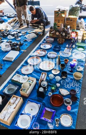 Japan, Honshu, Tokio, Shinagawa, Ohi Pferderennbahn Flohmarkt Stockfoto