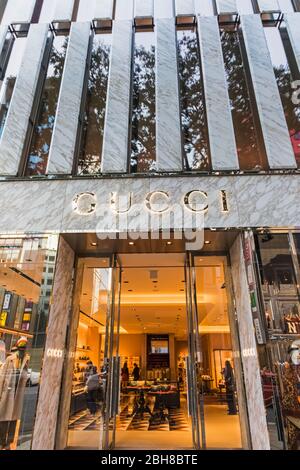 Japan, Honshu, Tokio, Yurakucho, Ginza, Gucci Store Stockfoto