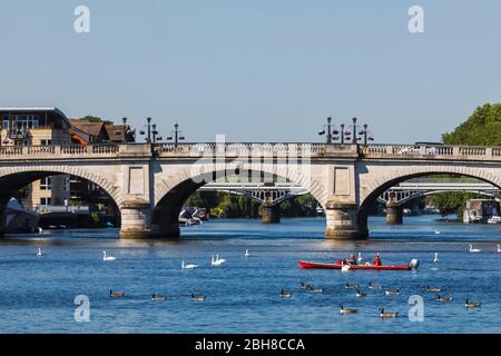 England, London, Kingston-upon-Thames, Kingston Bridge Stockfoto