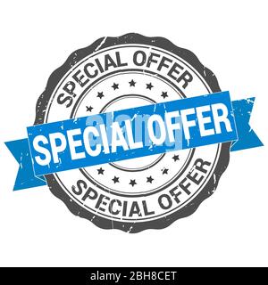 Special Offer Stempel. Sticker. Siegel. Runde Grunge Vintage Band. Schild für Sonderangebot Stock Vektor