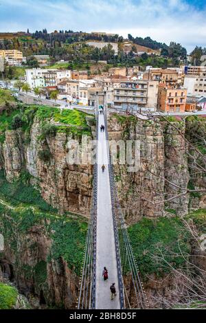 Argelia, Constantine City, Mellah Slimane Bridge Stockfoto