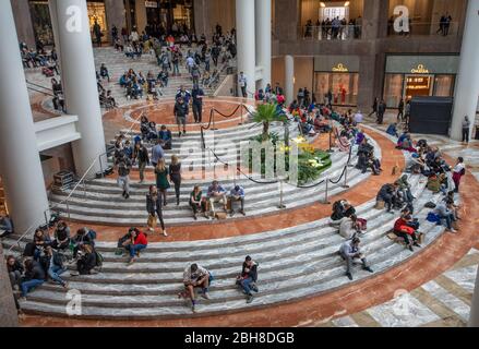 USA, New York City, Manhattan, Downtown, Shopping Mall im World Trade Center Stockfoto
