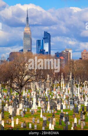 USA, New York City, Calvario Friedhof, Stockfoto