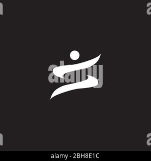Einfache menschliche Zeichen Logo Design Vektor Vorlage Stock Vektor