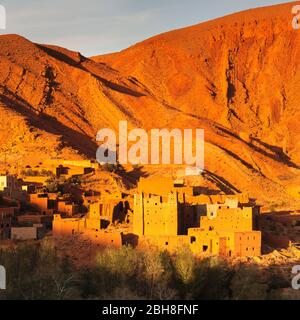 AIT-Arbi Kasbah, Dadestal, Straße der Kasbahs, Atlas, Marokko, Al-Magreb, Afrika Stockfoto