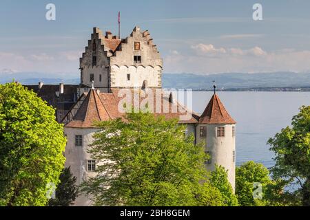 Altes Schloss, Meersburg, Bodensee, Baden-Württemberg, Deutschland Stockfoto