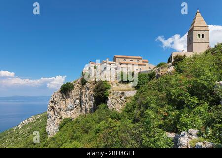 Lubenice, Cres Island, Kvarner Bay, Kroatien Stockfoto