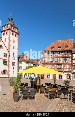 Palm'sches Haus am Marktplatz, Mosbach, Neckar-Odenwald Kreis, Baden-Württemberg, Deutschland Stockfoto